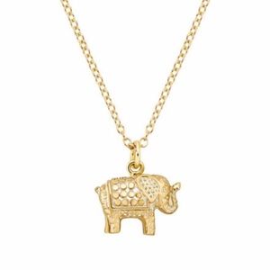 Anna Beck Small Elephant Pendant Necklace